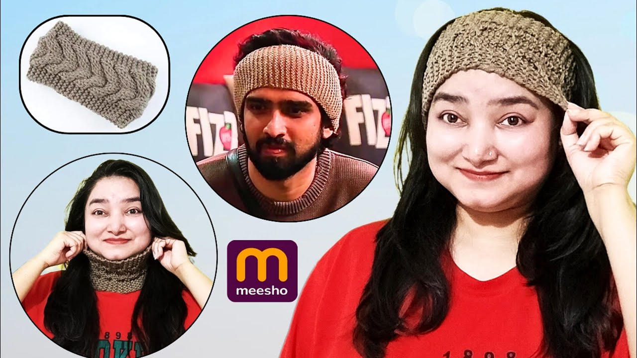 Big Boss 19 Amaal Malik Headband | Meesho Knitted Winter Woolen Warm Headband Review | Winter Wear 