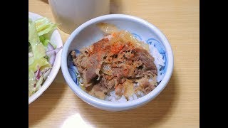 【今日の】すき家の牛丼(冷凍)【昼食】