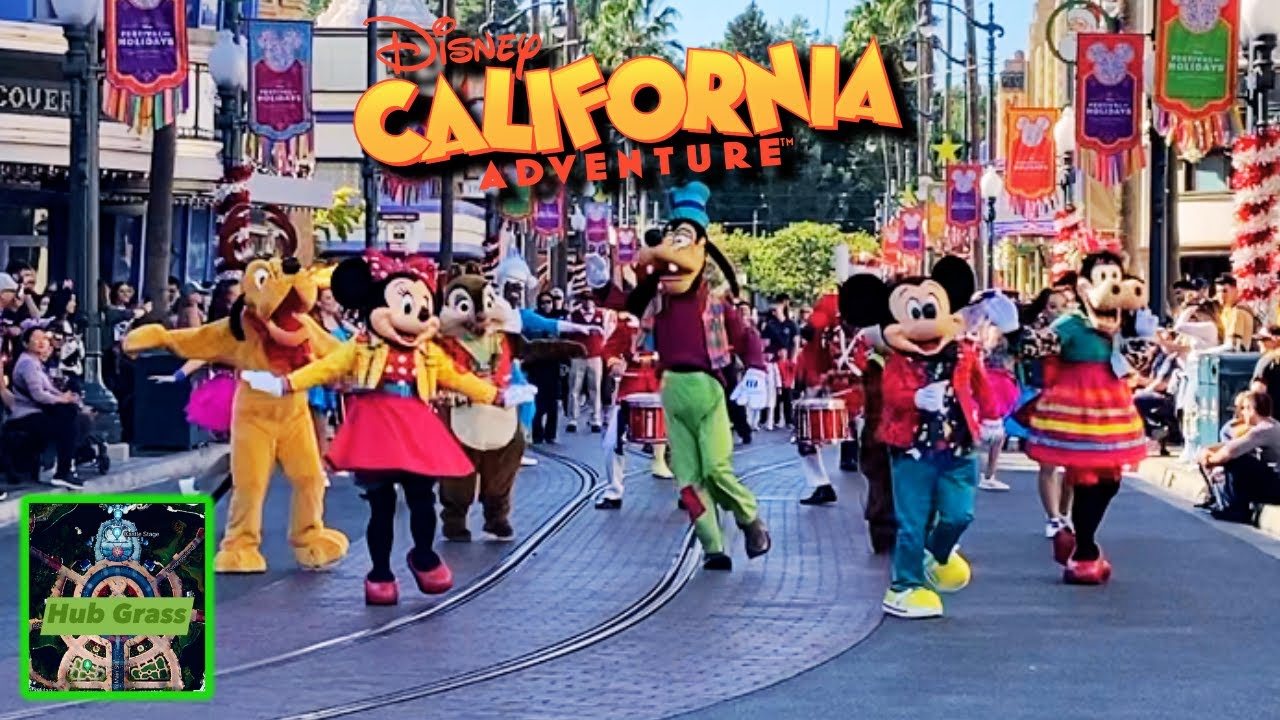 Mickey's Happy Holidays Cavalcade featuring Pixar Characters at Disney's California Adventure