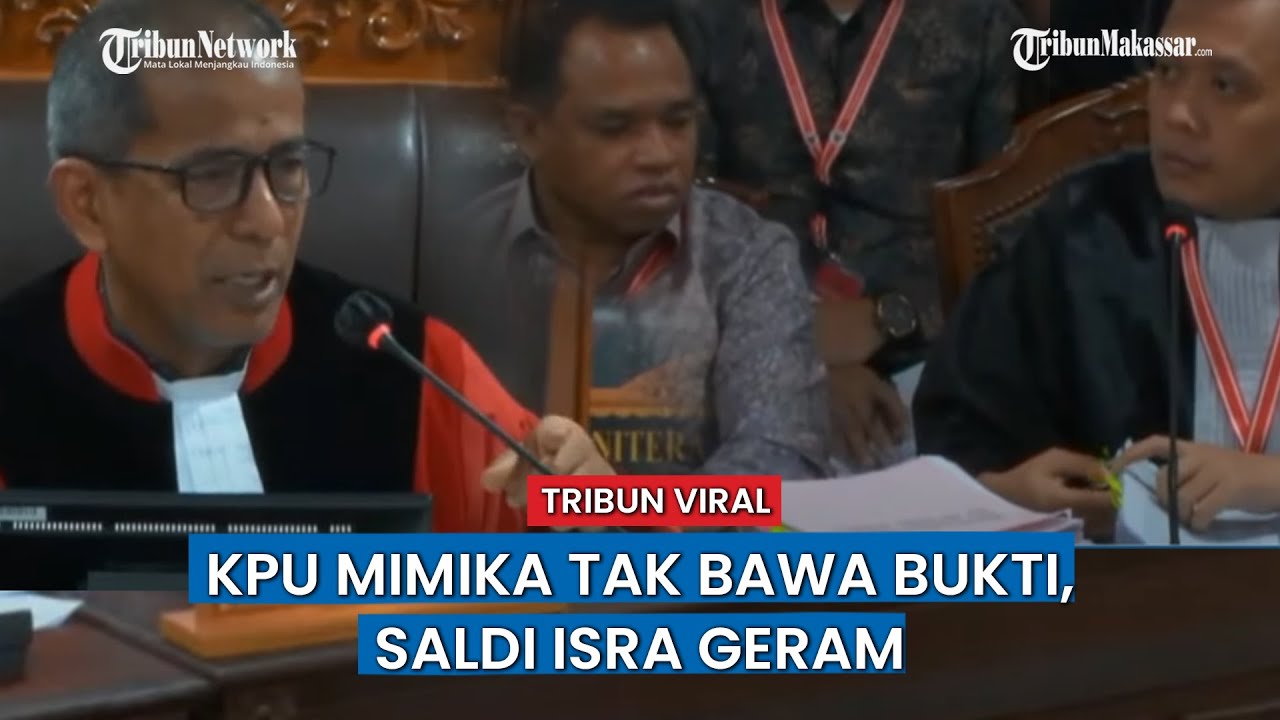 Hakim Konstitusi Saldi Isra Marah Besar,Gebrak Meja Geram KPU Mimika Tak Bawa Bukti