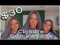 How To Do A Closure Quickweave | Ft. Organique Mastermix