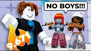 He SNUCK into our GIRLS ONLY CLAN in Roblox Rivals...
