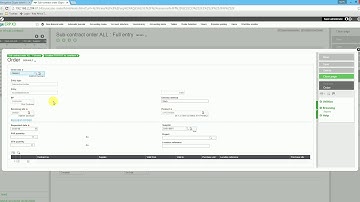 Part 11 Generating the sub contract purchase order