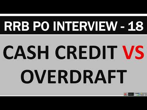 CASH CREDIT VS OVERDRAFT | IBPS PO INTERVIEW PART - 18
