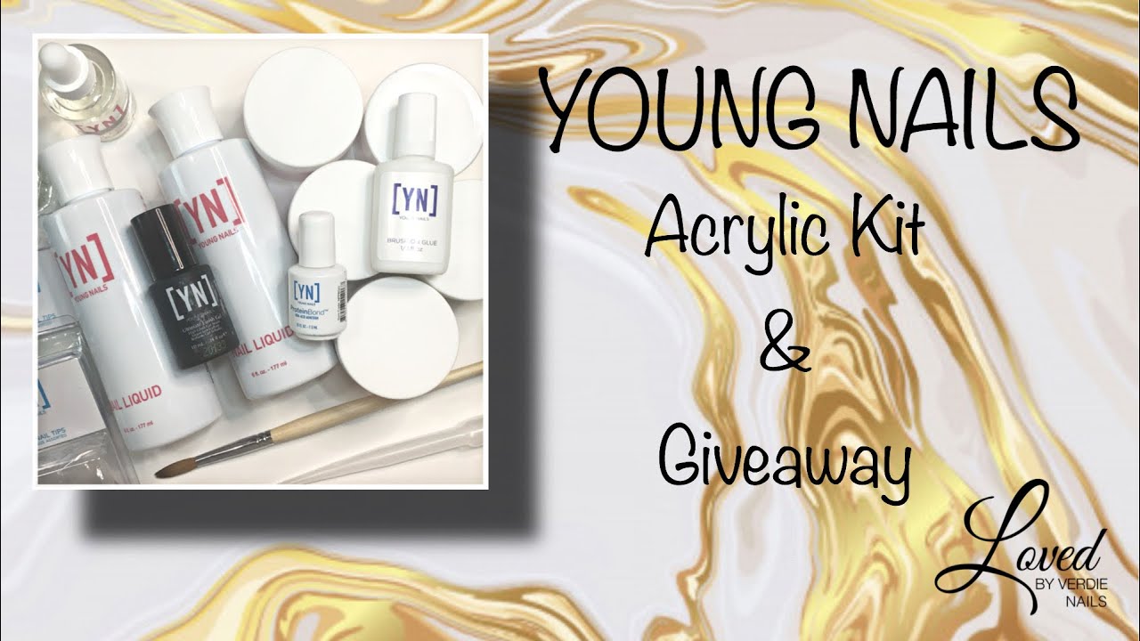 YOUNG NAILS ACRYLIC KIT UNBOXING 2K SUBSCRIBER GIVEAWAY ***CLOSED