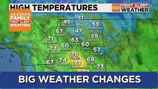 Big weather changes on the way for central Arizona