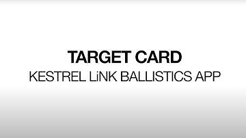HOW TO- Multi targets in Kestrel LiNK Ballistics app