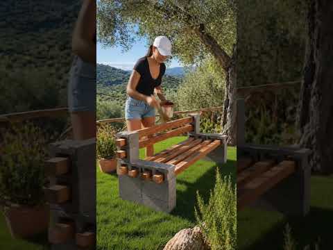 Video Panchina fai da te con blocchi di cemento