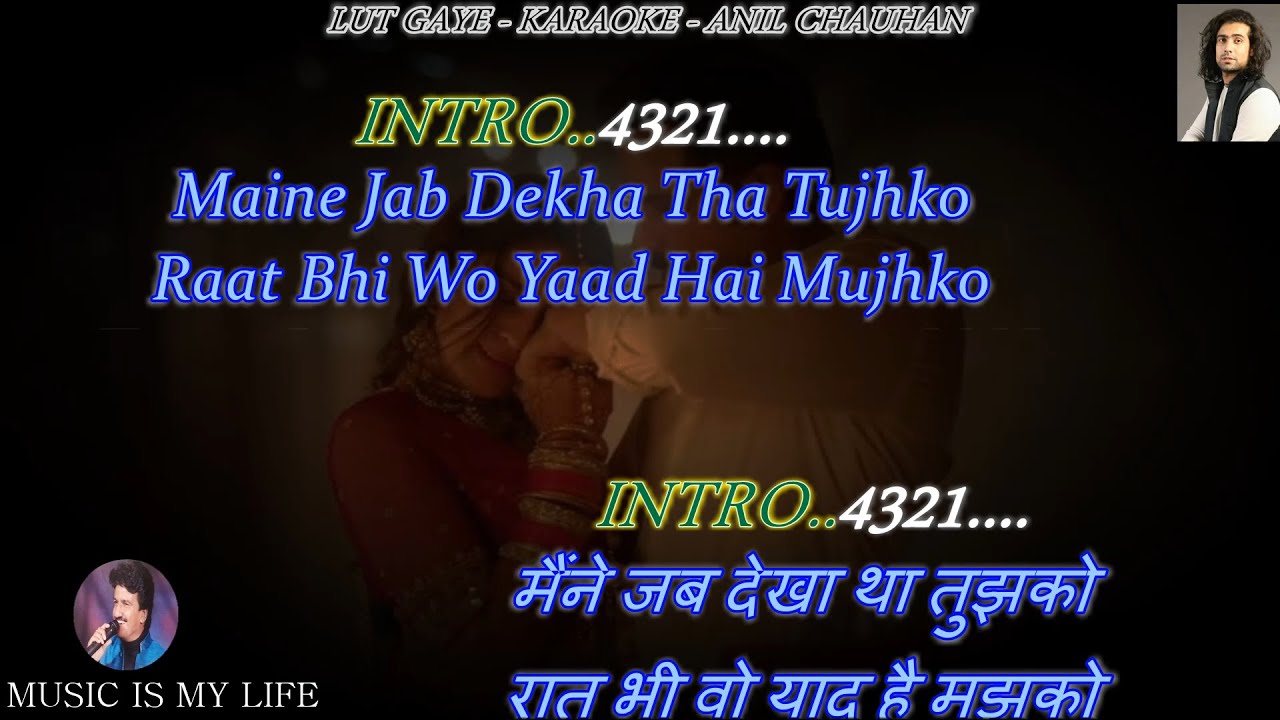 Lut Gaye Jubin Nautiyal Karaoke With Scrolling Lyrics Eng  