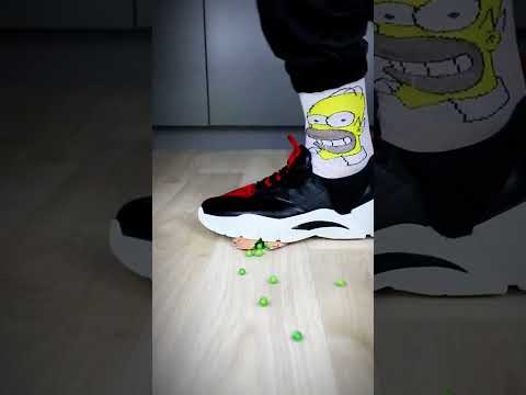 Hypebeast sneakers vs egg slime showdown! #asmr #oddlysatisfying  #drippin #sneakerhead