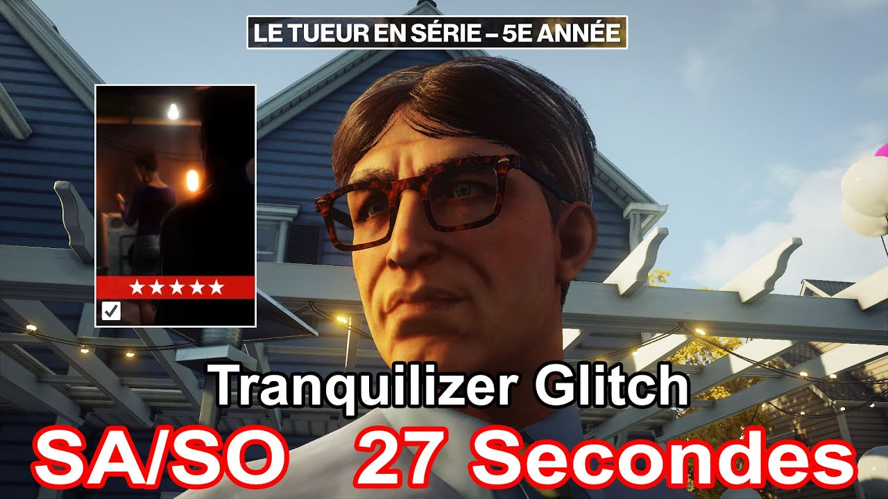 Hitman 3 WoA Le Tueur En Série 5E Année 27 Secondes SA/SO ( Tranq Glitch ) Censor The Serial Killer