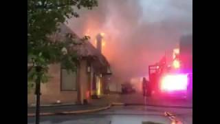 RAW VIDEO - Fire breaks out at Brookside restaurant Plate