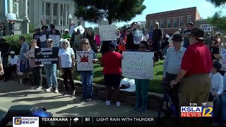No Kings Protest Held In Downtown Texarkana, Texas