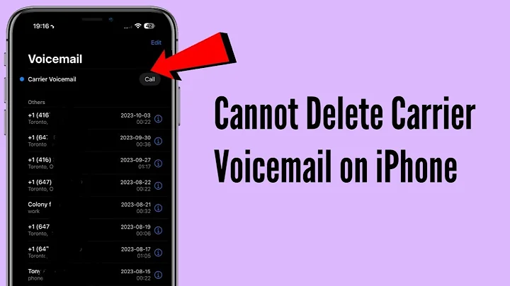 How to Fix Cannot Delete Carrier Voicemail on iPhone after iOS Update?