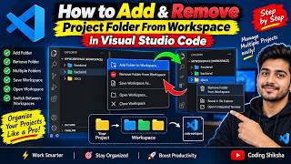 How to Add & Remove Project Folder From Workspace in Visual Studio Code