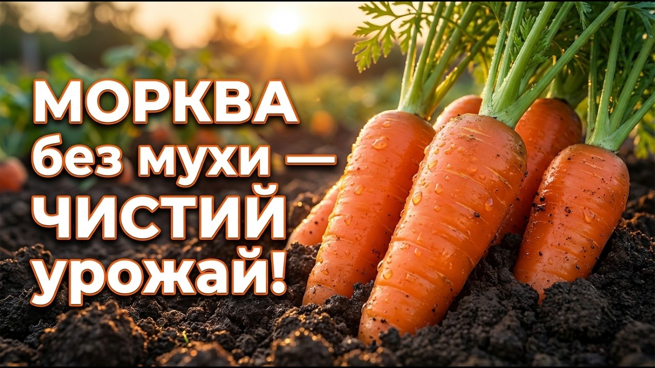 МОРКВА БЕЗ МУХИ! Секрет, який приховують