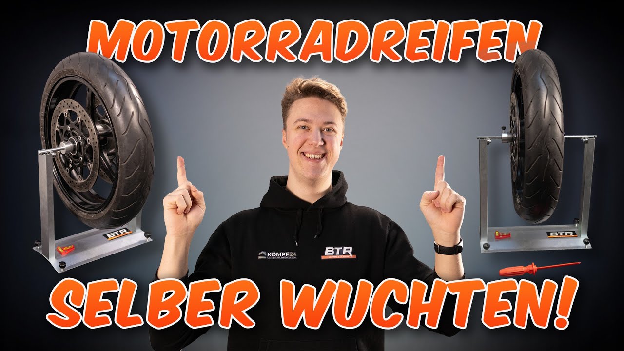 Motorradreifen statisch Wuchten - Anleitung