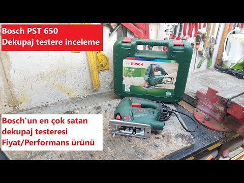 Video: Elektrikli dekupaj testeresi Bosch PST 650: teknik özellikler, incelemeler