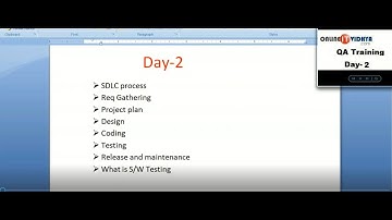Day 2 (SDLC)FREE Manual Testing Live Project Training-Online IT Vidhya