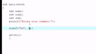 C Programming Tutorial   2   Intro to Variables
