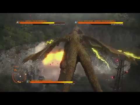 GODZILLA PS4 : 2 King Ghidorah vs Mecha King Ghidorah