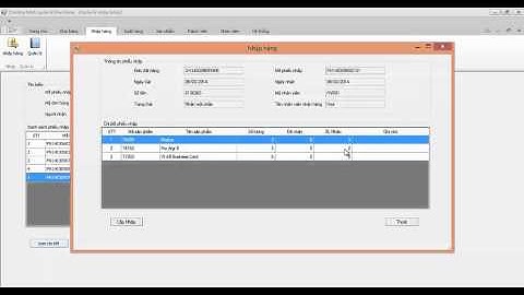 Demo quản lý kho hàng