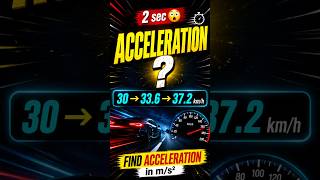 Find Acceleration in 2 sec 😳 | Physics Trick
