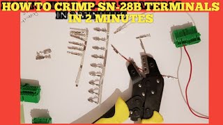 SN-28b CRIMPING TUTORIAL IN 2 MINUTES FOR DUPONT PINS