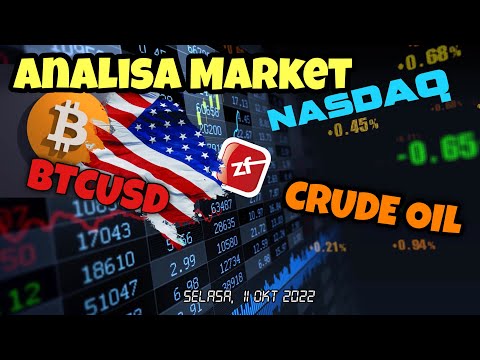 Analisa Teknikal BTCUSD NAS100 dan CRUDE OIL tgl 11 Okt 22