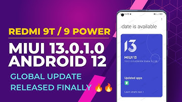 Redmi 9T / 9 Power MIUI 13 Android 12 Global Released 🥰🥰 | Redmi 9T MIUI 13.0.1.0 Global Update 🔥🔥