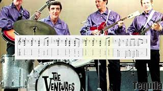 How to play  The Ventures - tequila on guitar (Tabs) Fingerstyle