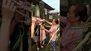 Penjor Hari Raya Galungan di Bali
