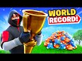 Breaking a Fortnite WORLD RECORD!