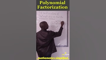 How to find the factors to a polynomial