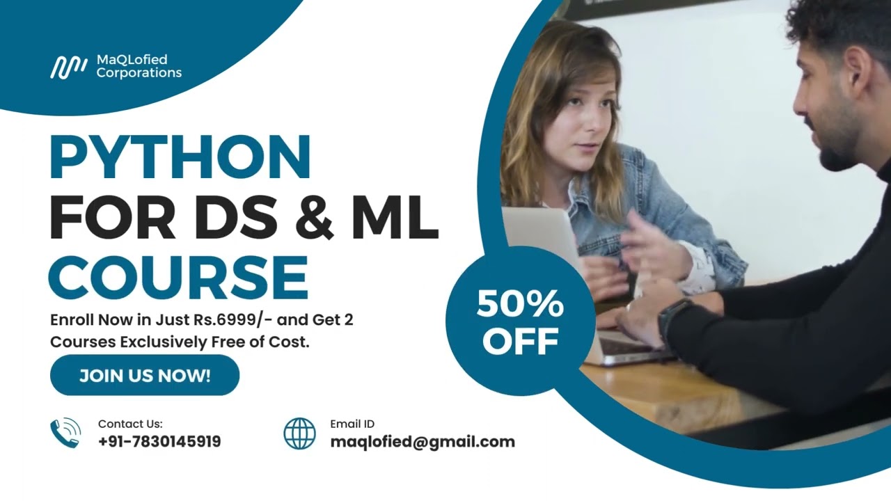 Python For DS/ML I Artificial Intelligence Course I Maqlofied StudyAI I Join the Course Now!
