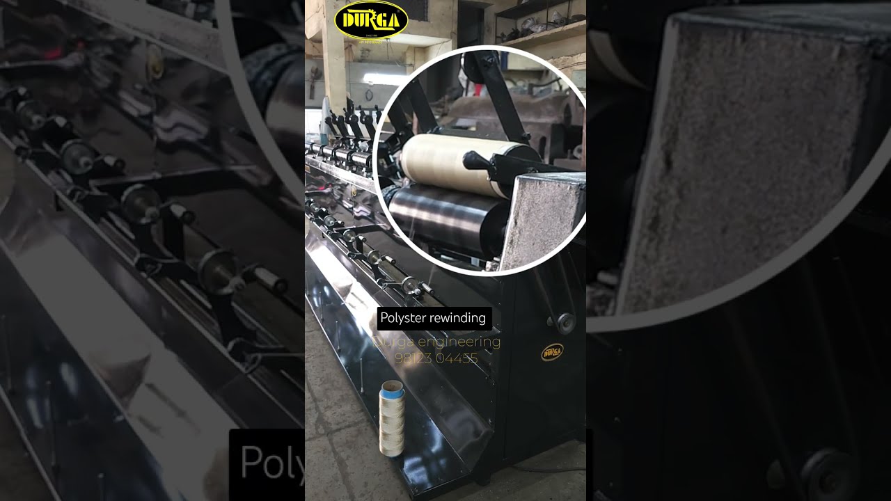 Polyster rewinding process 