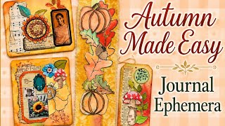 🍂Autumn Ephemera Made So Easy for Junk Journal Additions.