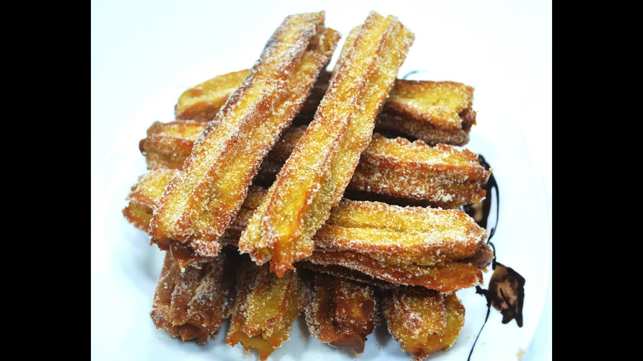 Churros rellenos con manjar,  aprenda a preparar , paso a paso,   receta facil y sencilla,
