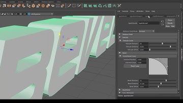 How To Fix Bevel Not Working In 3D Text / 3D Type - AutoDesk Maya 2019