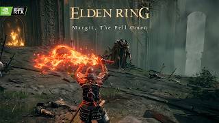 Elden ring - Margit, The Fell Omen boss fight(Samurai Build ,Blood flame Blade)