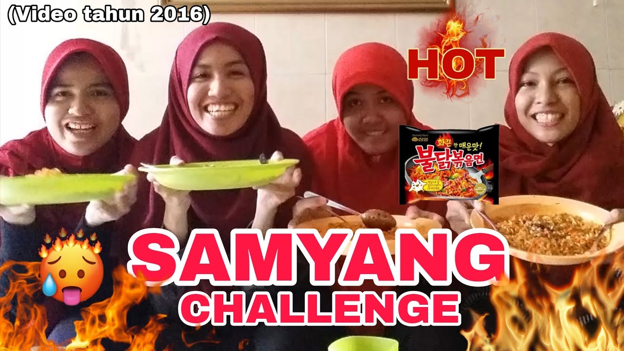 [Video Tahun 2016] SAMYANG CHALLENGE 4 BERSAUDARA (LITA, DITA, BITA, META) || GAK KUAT PEDES 🔥🥵