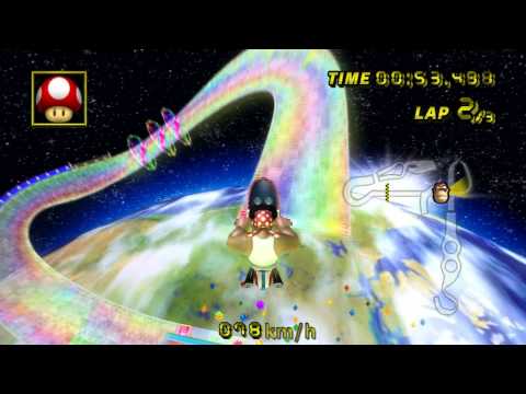 [MKWii] Rainbow Road 2:22.485 (TAS)