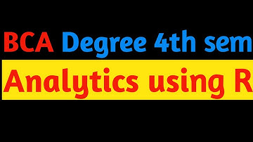 4th sem BCA Data Analytics using R Important Quetsion Paper #bca_sem4_analytics_using_R_model_paper