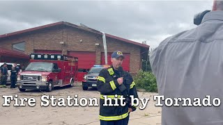 Fire Station Hit By Tornado  July 2023 PIO Vlog