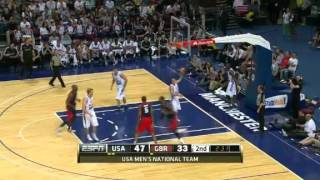 LeBron to Durant for the Dunk- USA vs. Great Britain