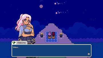 Fields of Mistria - Watching shooting stars with Adeline