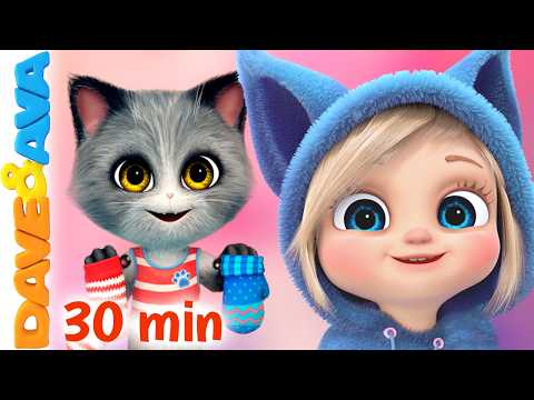 😃 Three Little Kittens and More Nursery Rhymes | Little Chicks | Baby Songs by Dave and Ava 😃