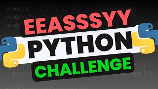 Python Training Camp -  EASY MODE PYTHON CHALLENGE