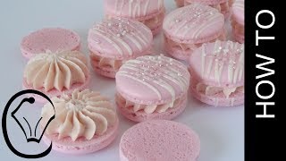 easy raspberry french macarons no resting by cupcake savvys kitchen