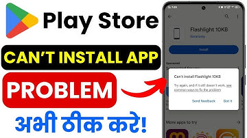 Fix Can’t Install App Play Store | Resolve App Download Error | Android Install Issue Solved